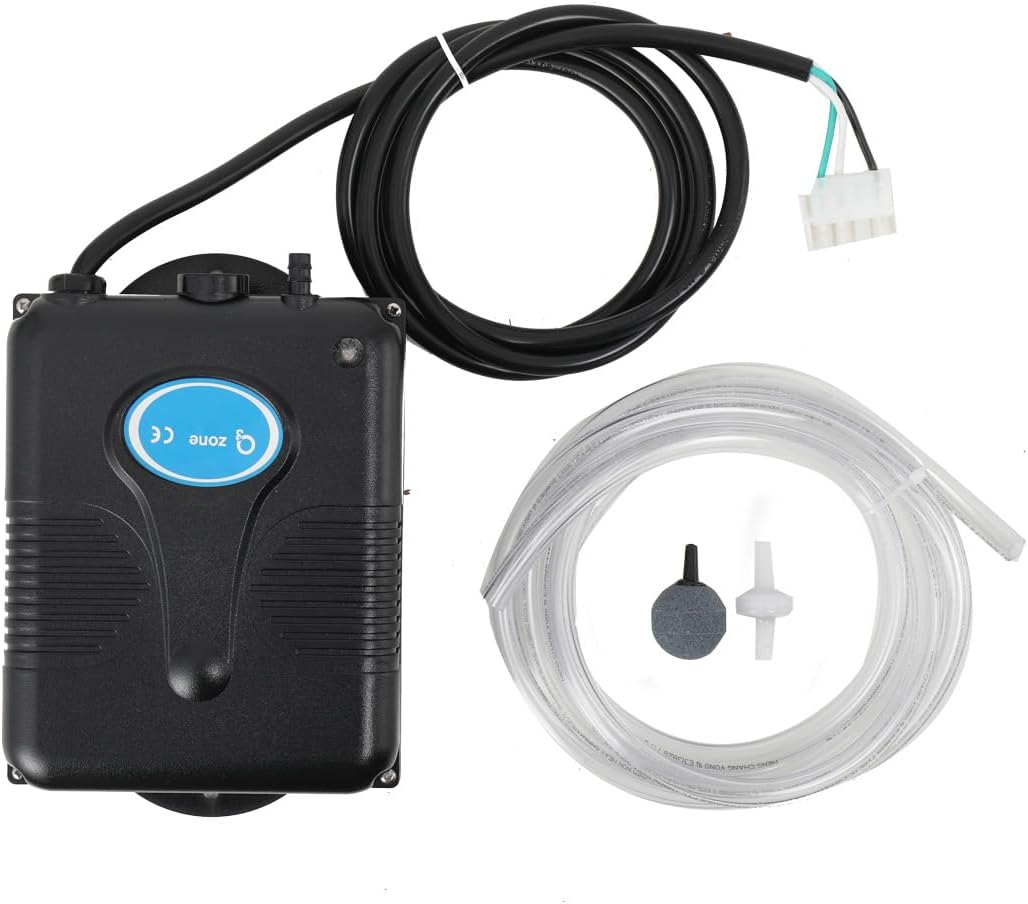 🧼 Zubehör & Pflege – Ozone Generator for Water and Air 200 mg/h Spa Ozone Generator Complete Replacement Set with Valve PVC Pipe for Whirlpool, Water, Vegetables, Fruit, Small Pools, Bathtubs