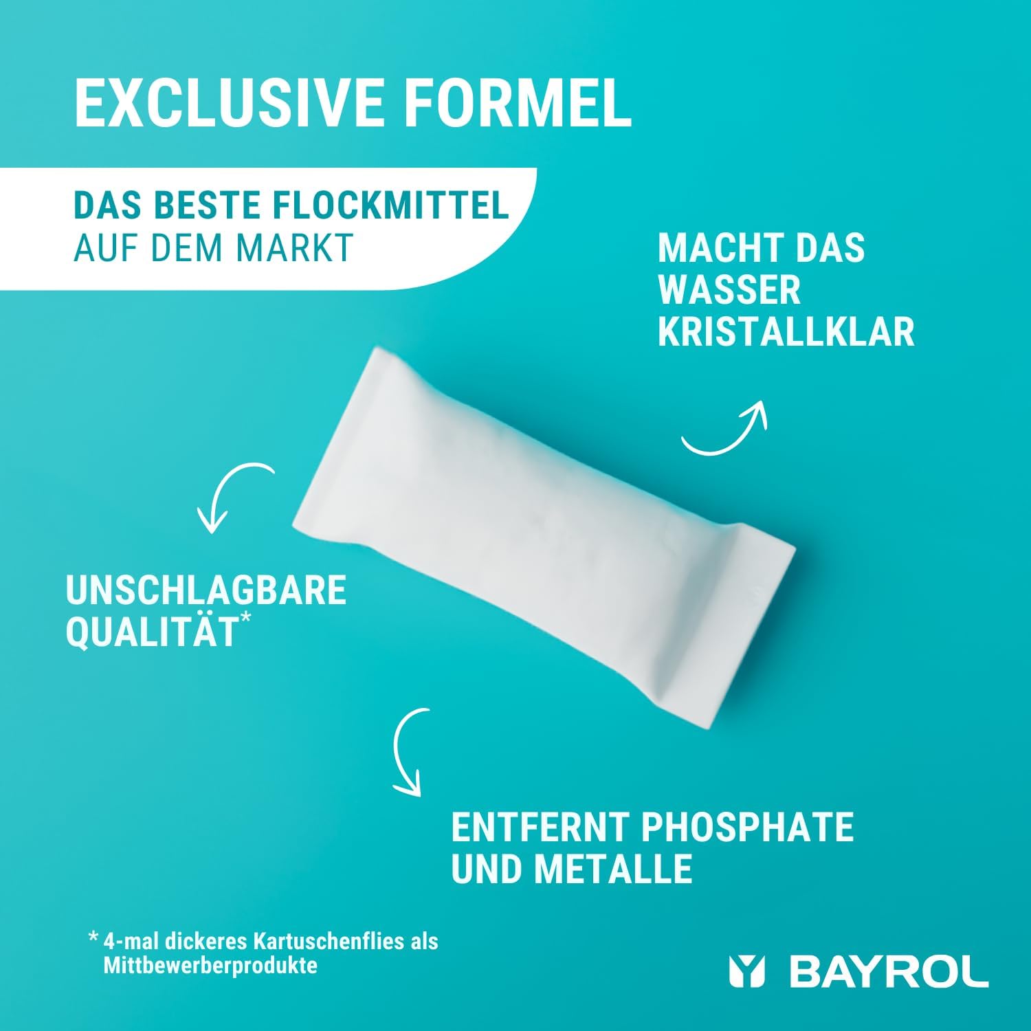 🧼 Zubehör & Pflege – Bayrol Superflock Plus 11 95292 Pool Flocculant 1 kg – Bild 3