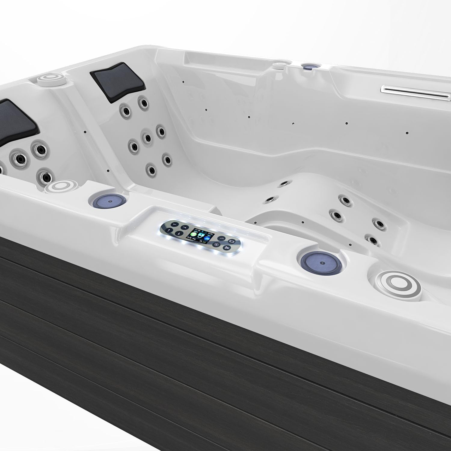 🧼 Zubehör & Pflege – Tronitechnik Elba Outdoor Whirlpool Spa Outdoor Whirlpool White 210 cm x 150 cm with Heating, Hydromassage, Sanitary Acrylic and Colour Light Therapy – Bild 5
