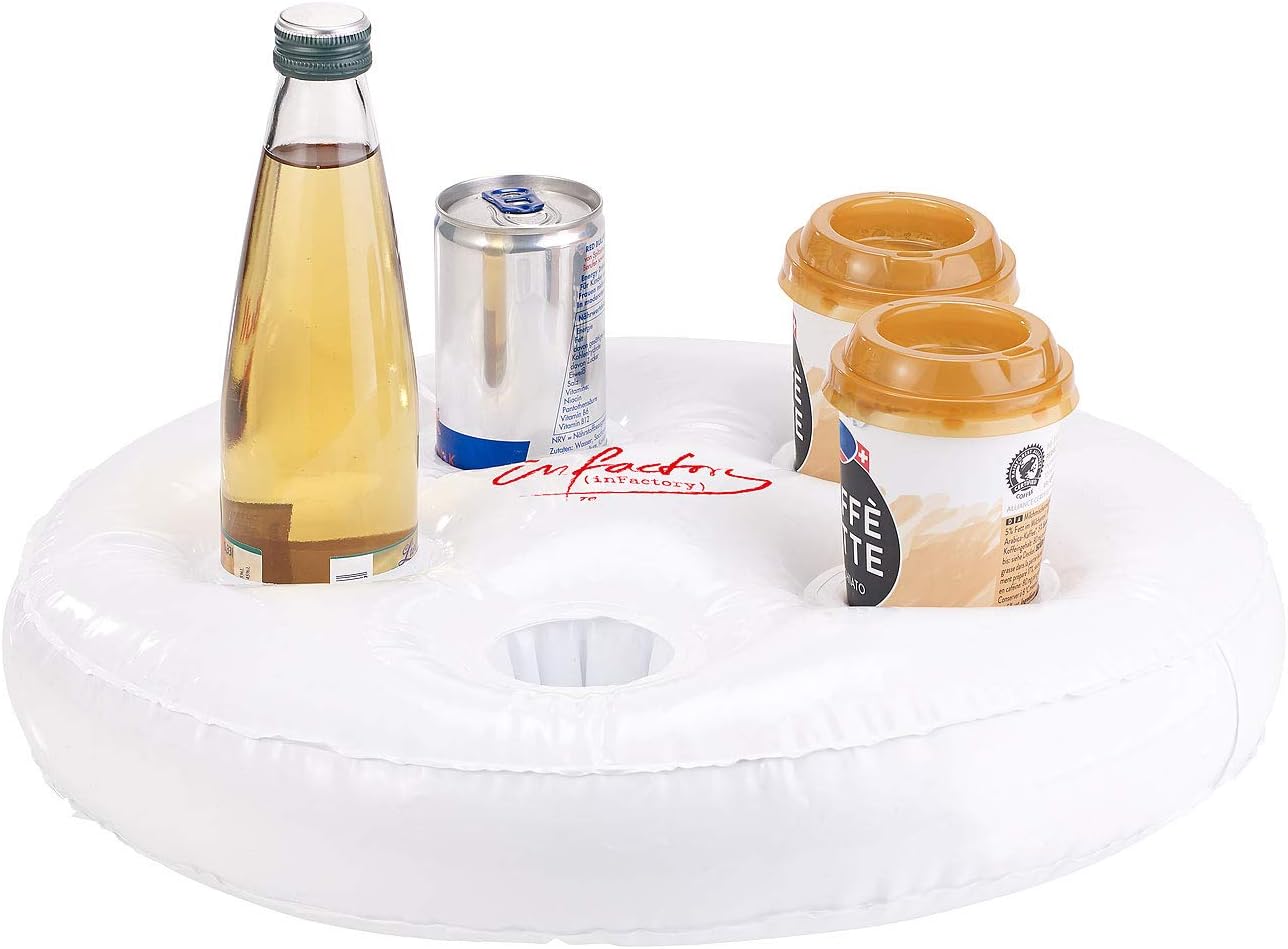 🎯 Whirlpool Gadgets – infactory Pool Drinks and Beer Holder: Set of 2 Inflatable Swimming Drink Holders, Diameter 5.5 cm Each (Pool Accessories Drink Holder) – Bild 2