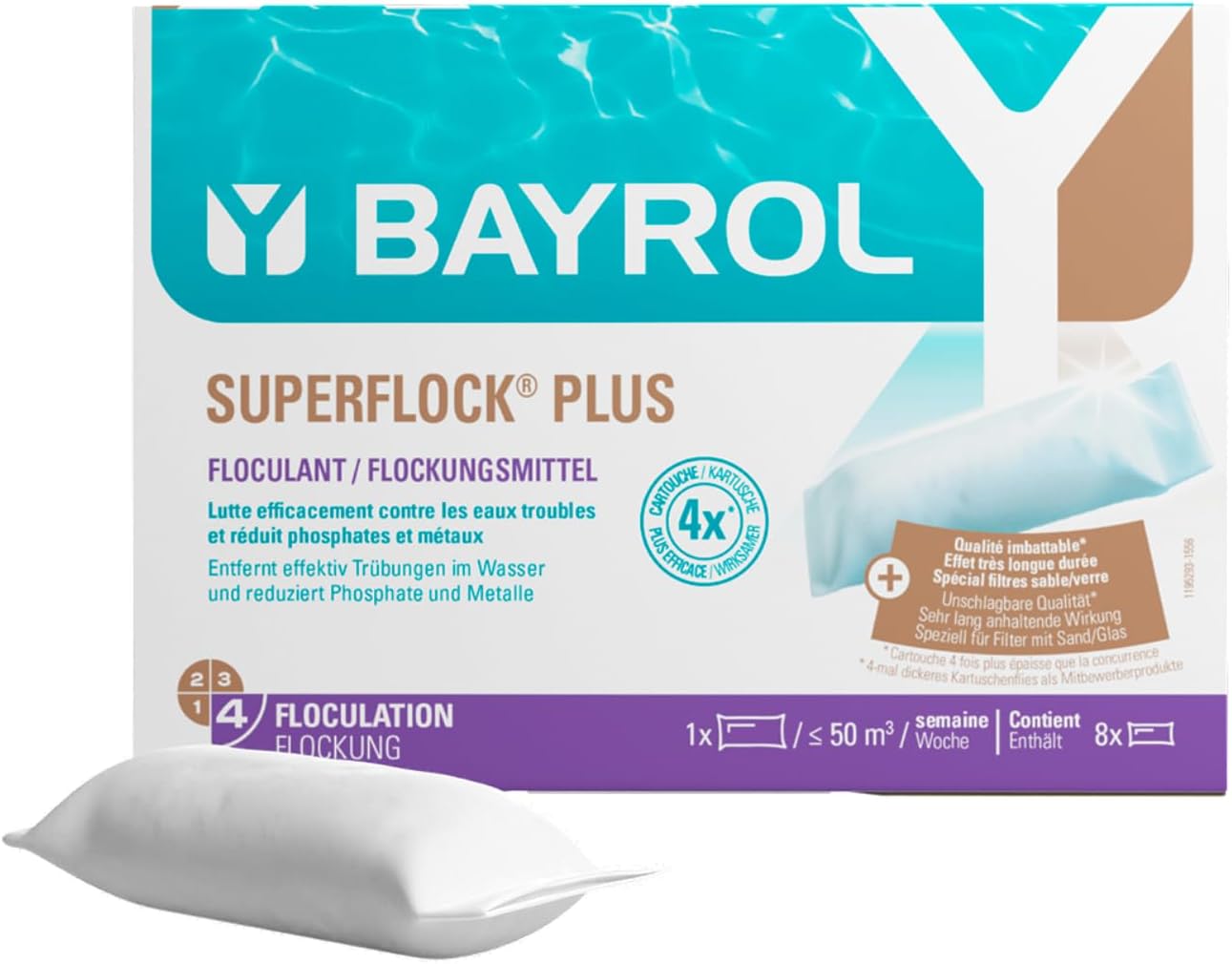 🧼 Zubehör & Pflege – Bayrol Superflock Plus 11 95292 Pool Flocculant 1 kg
