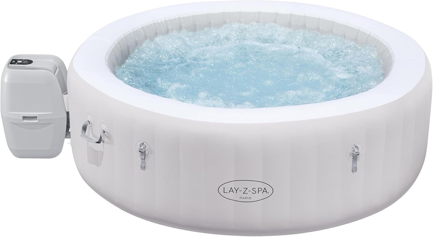 🧼 Zubehör & Pflege – Bestway Lay-Z-SPA Paris AirJet LED Hot Tub, Diameter 196 x 66 cm, Inflatable Spa for 6 People with 140 Nozzles, Heated up to 40°C, Atmospheric LED Lighting for the Garden – Bild 10