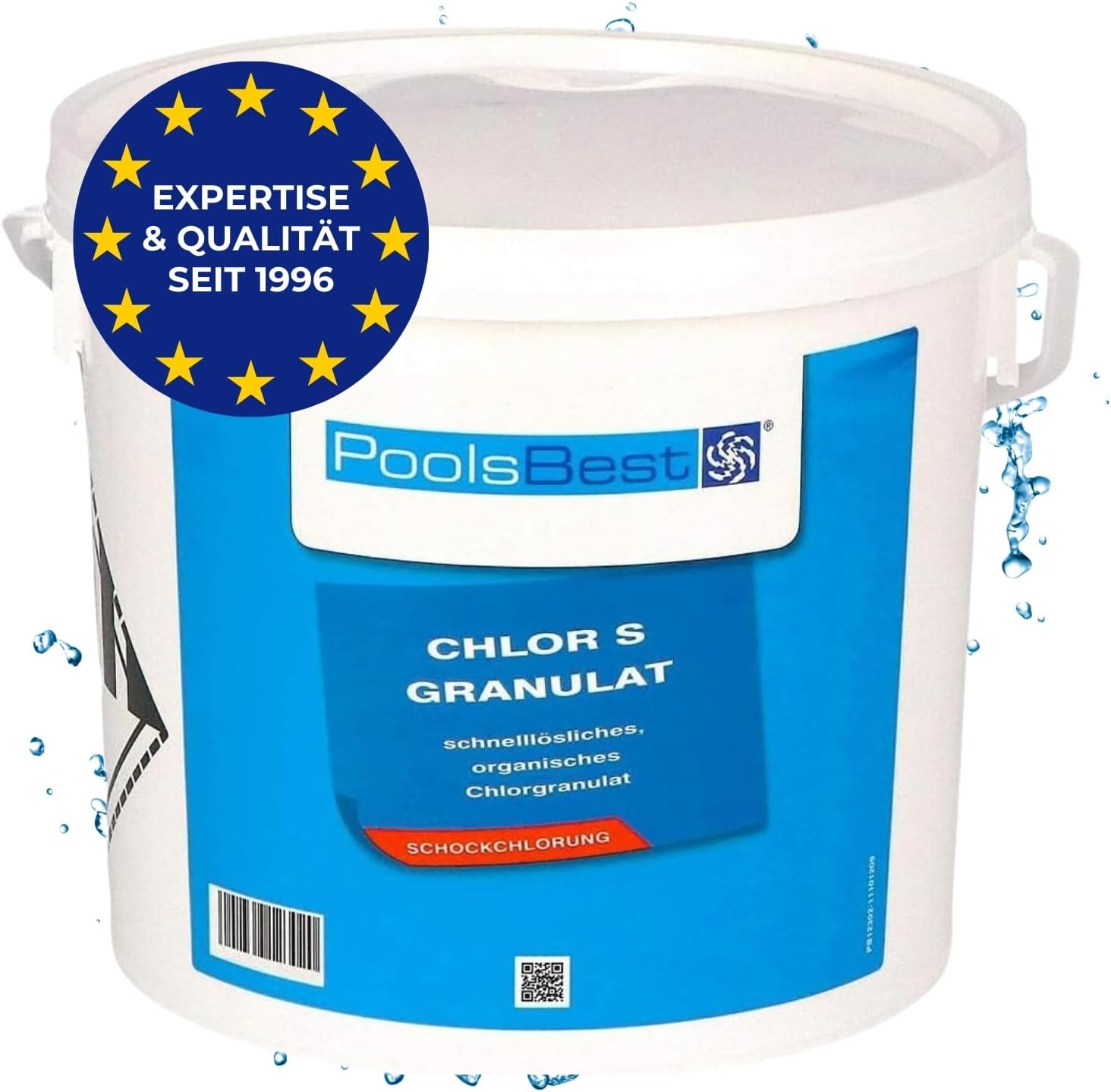 🧼 Zubehör & Pflege – Poolsbest Chlorine Granules S, 5 kg