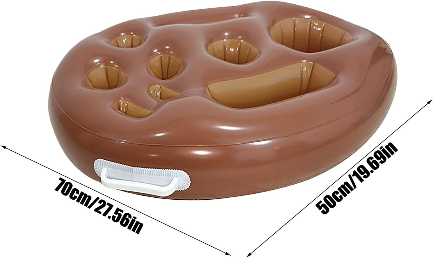 🎯 Whirlpool Gadgets – Pool Drink Holder 9 Holes Drink Organizer Large with Pump Foldable Tray for Outdoor Hot Tubs Deck Family Travel Birthday Picnic Pool Swimming Water Beach – Bild 5