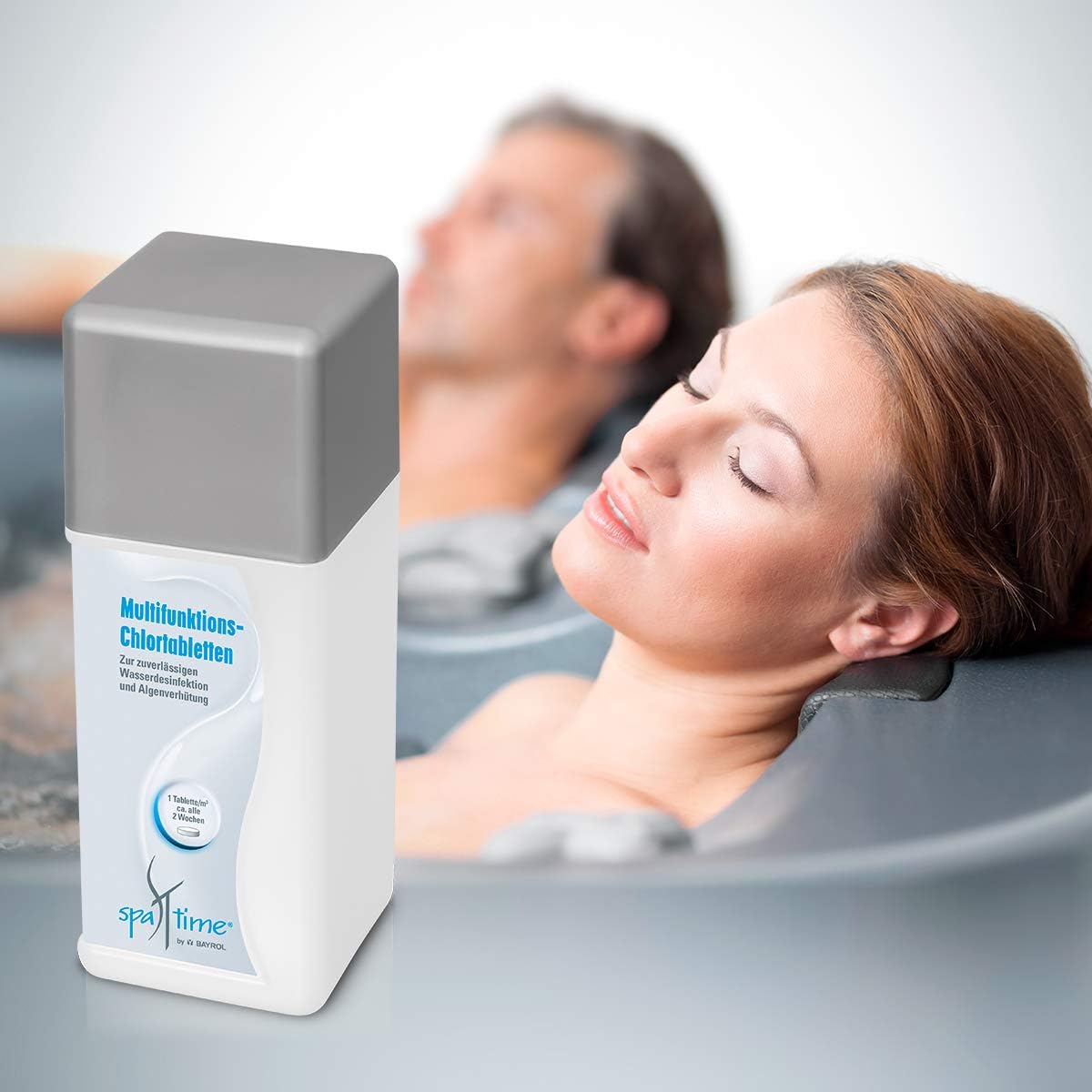 🧼 Zubehör & Pflege – SpaTime by Bayrol Multifunctional Chlorine Tablets - Mini Chlorine Tablets for Whirlpool 20 g Multitabs - Ensure Crystal Clear Water - Cleaning, Disinfectant for Whirlpool – Bild 4