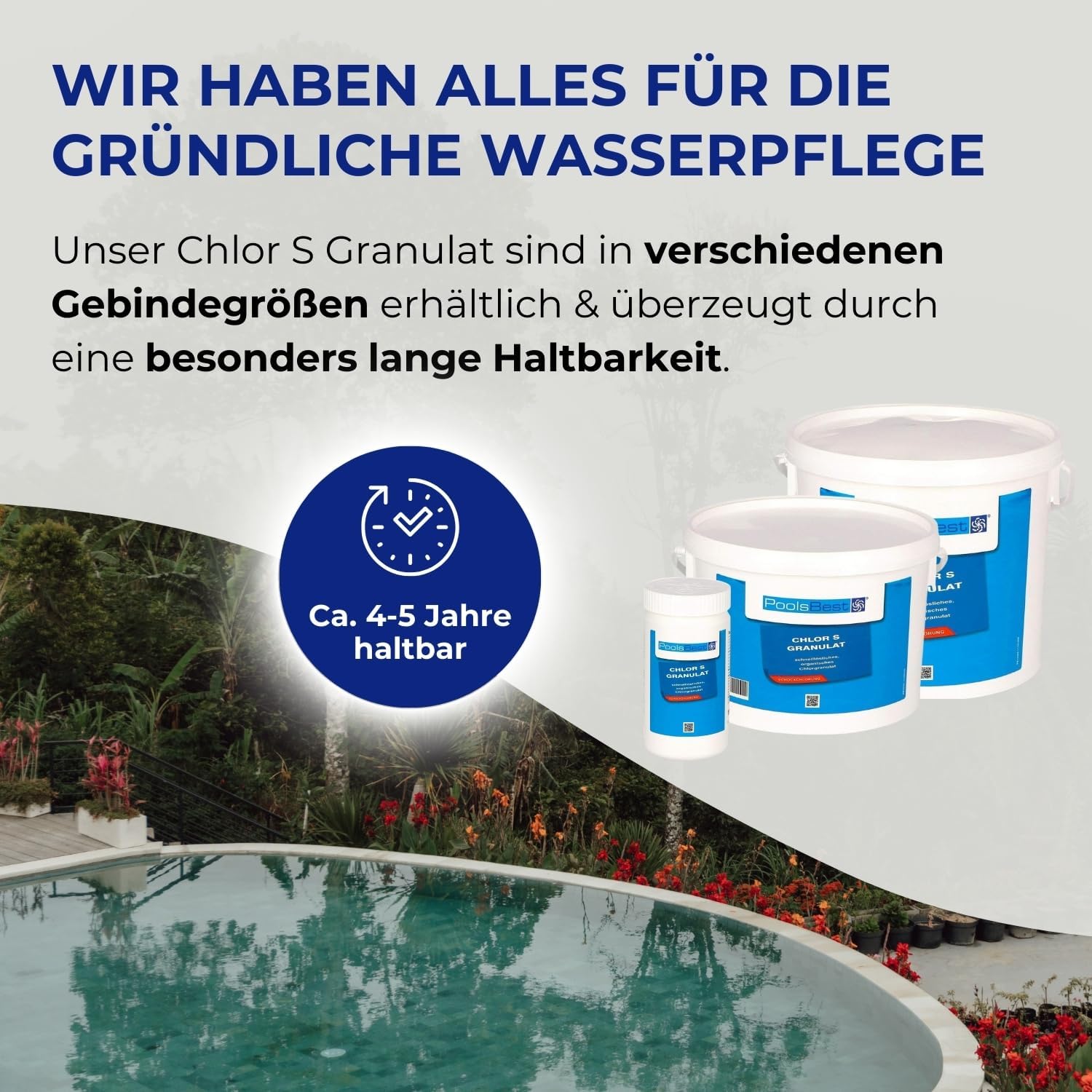 🧼 Zubehör & Pflege – Poolsbest Chlorine Granules S, 10 kg – Bild 8