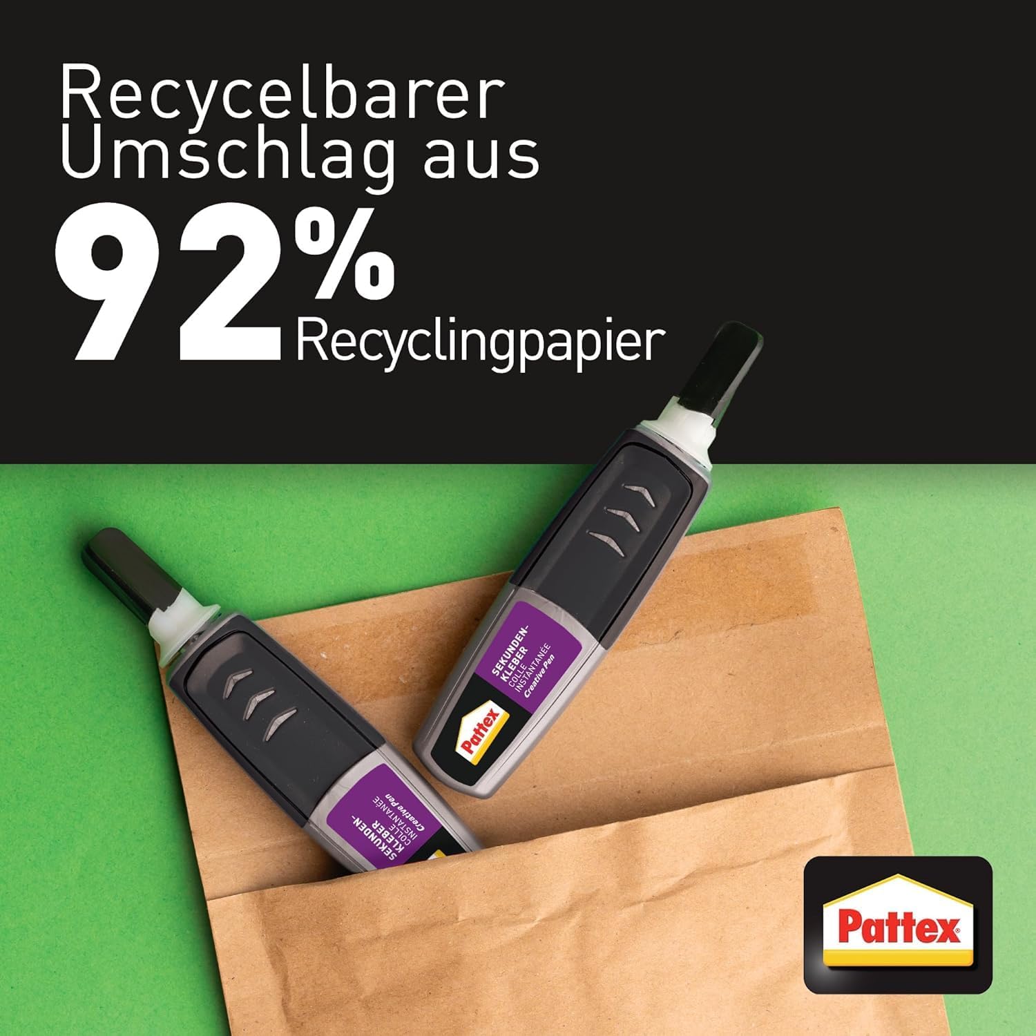 🧼 Zubehör & Pflege – Pattex Creative Pen (Pack of 2 x 3 g), Super Glue Extra Strong and Precise for Precise Dispensing, Super Glue Pen for Materials Such as Wood, Rubber and Porcelain – Bild 2