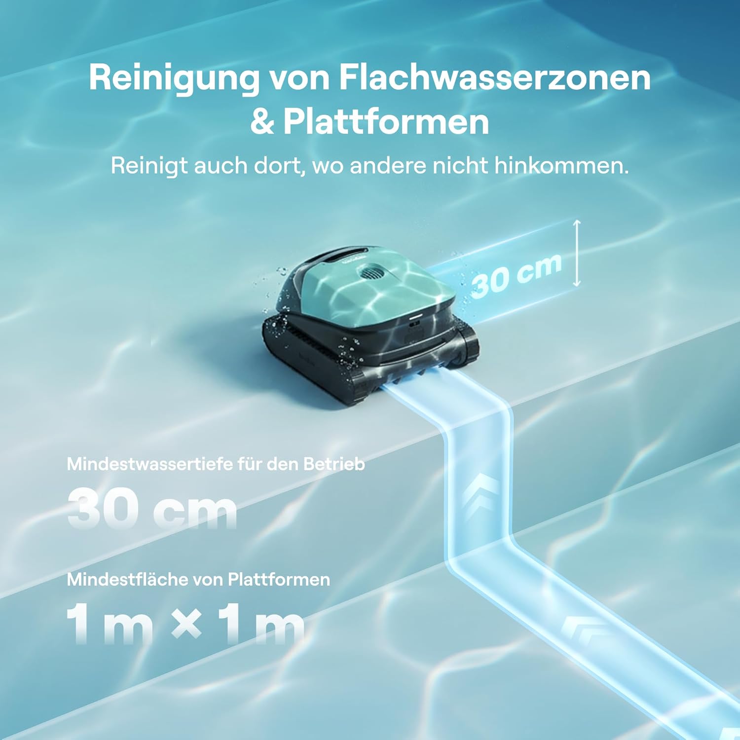 🧼 Zubehör & Pflege – Beatbot Sora 10 Poolroboter, Poolroboter Boden und Wand, Reinigt Wasserlinie & Plattformen, 25700 LPH Saugleistung, smartes Parken an der Waaaerlinie, 5 L großer Filterkorb, bis zu 5 Stunden Bodenrein – Bild 2