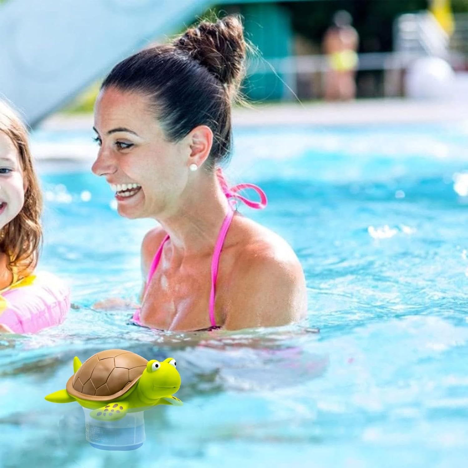 🧼 Zubehör & Pflege – Pool Accessories Tool, Portable Chlorine Dispenser, Cute Chlorine Dispenser, Hot Tub Float with Turtle Design, Adjustable Pool Chlorine Tablet Float, for Swimming Pools – Bild 6