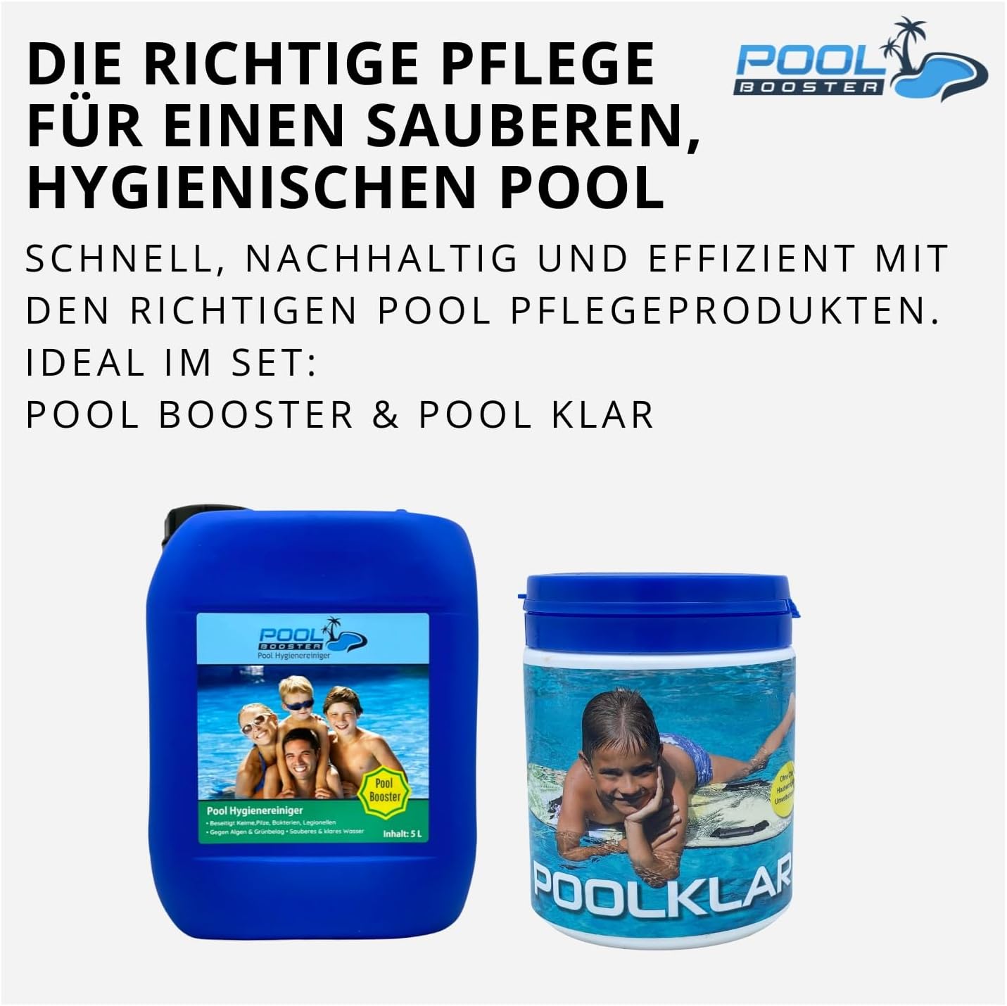🧼 Zubehör & Pflege – Pool Booster Skin-friendly and Child-Friendly Product 10 Litres - Crystal Clear Water - Clear Pool Water - Pool Cleaner 100% Natural Agent – Bild 6