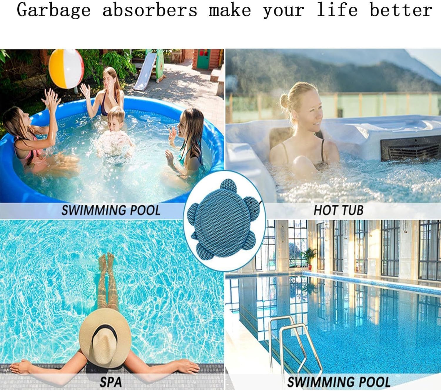 🎯 Whirlpool Gadgets – 2 Pieces Hot Tub Scum Absorber, Reusable Oil Absorbing Foam Sponge Pool Sponge Oil Absorber Hot Tubs Cleaning Set Pool Accessories for Swimming Pool and Spa – Bild 6