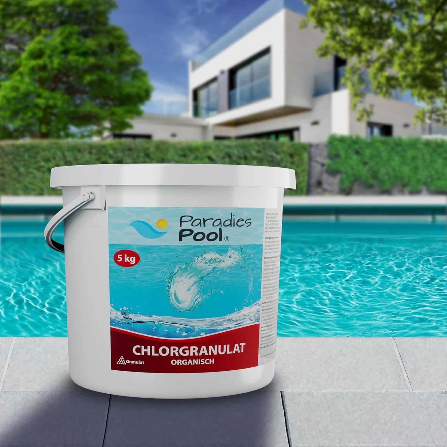 🧼 Zubehör & Pflege – Paradies Pool 5 kg Chlorine Granules Disinfectant for Pool, Quick Dissolving, Quality from Europe – Bild 5