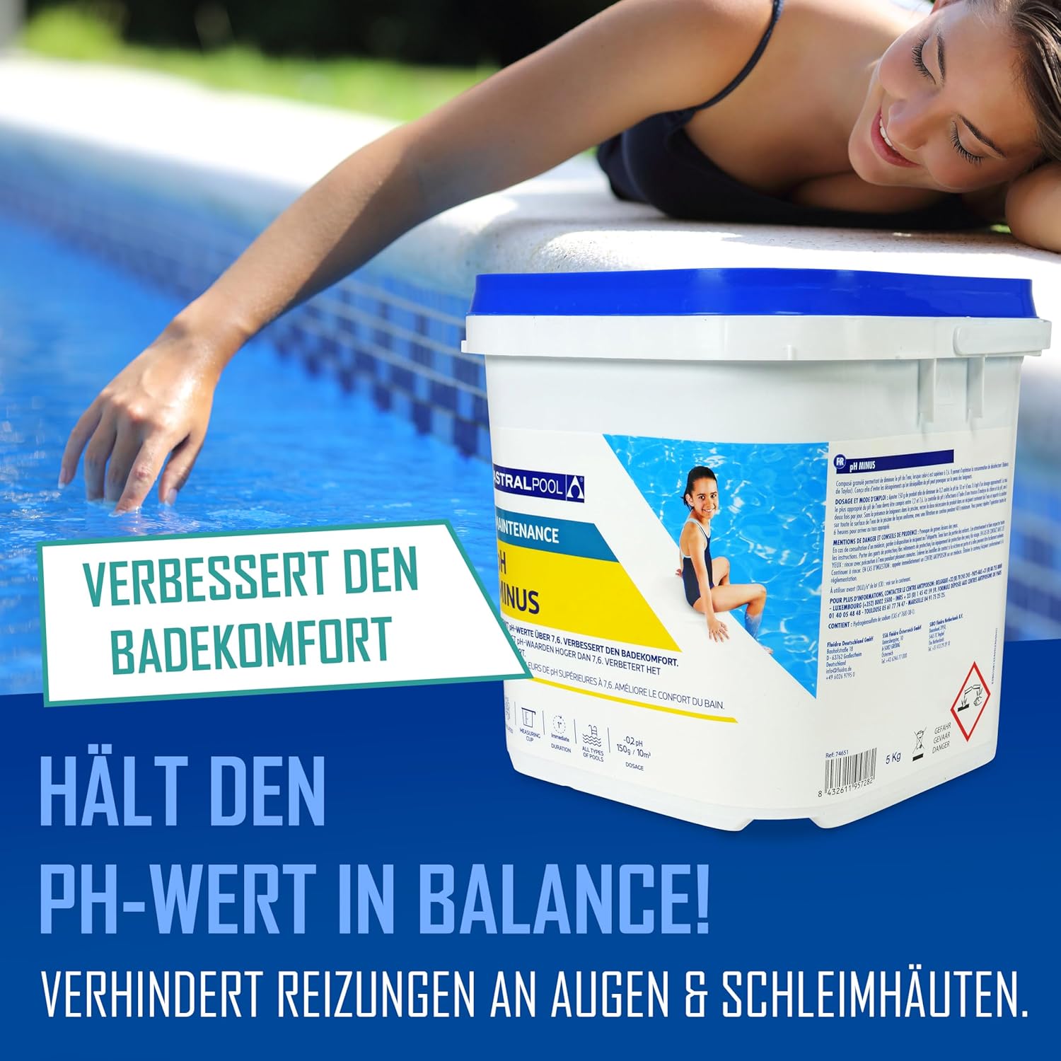🧼 Zubehör & Pflege – Astral Pool pH Minus and pH Plus Granules Set 10 kg - Optimal pH Value Regulation for Pools - Easy to Use and Top Results – Bild 6