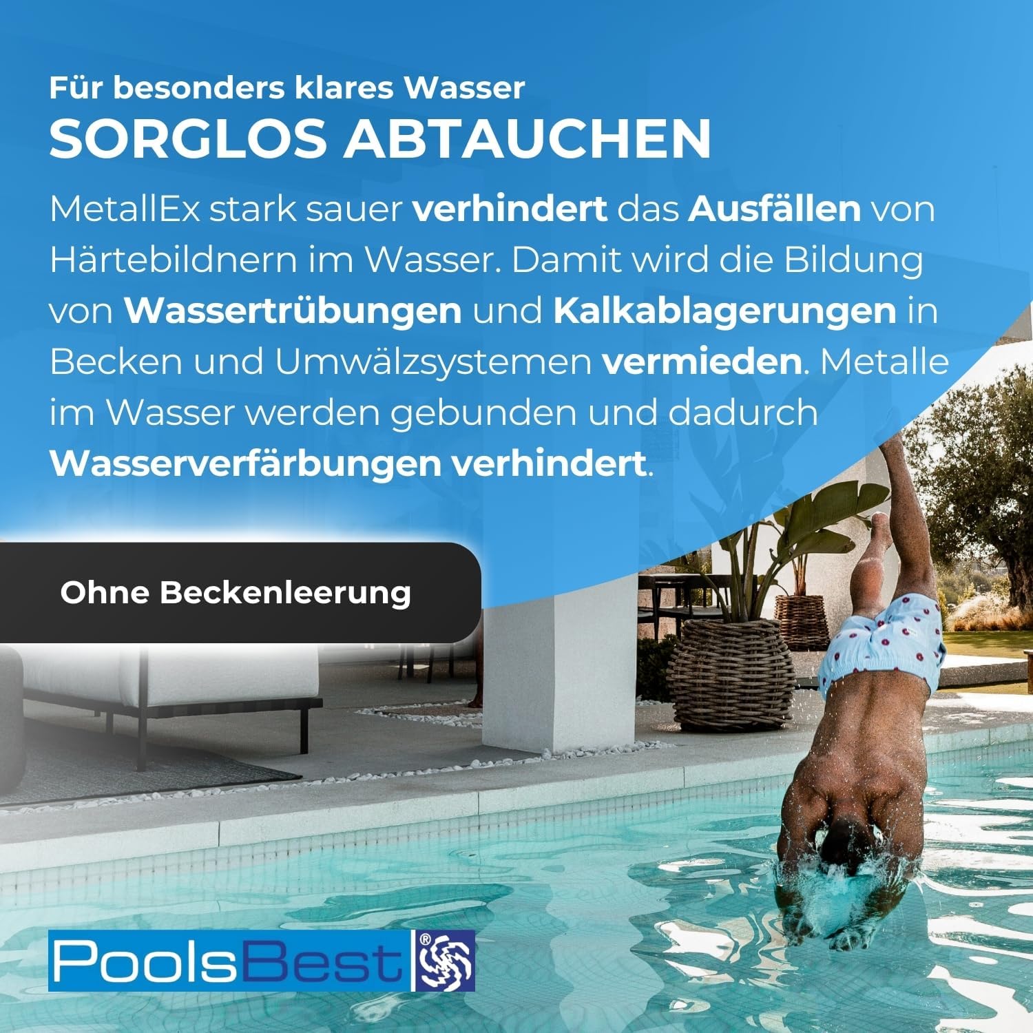 🧼 Zubehör & Pflege – PoolsBest MetallEx 1 Litre I Cleaner Against Limescale & Metal in the Pool I Pool Cleaner for Crystal Clear Pool Water I High-Quality Metal & Limescale Remover I Pool Cleaner Strong Acidic I Pool – Bild 2