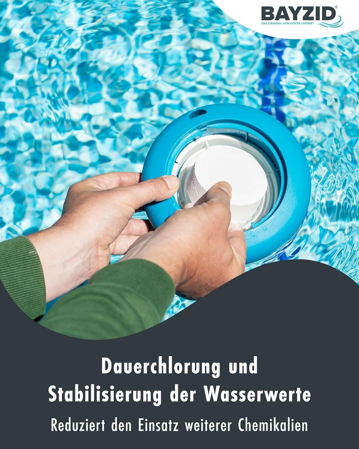 🧼 Zubehör & Pflege – Höfer Chemie 5-in-1 Multitabs Pool 20 g - 6 x 1 kg - Chlorine Tablets for Pool 20 g - 5-Phase Care & Cleaning - Made in Europe - For Crystal Clear Pool Water – Bild 4