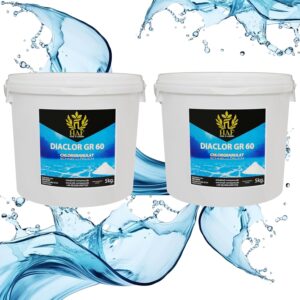 🧼 Zubehör & Pflege – HAF® Quick Dissolving Chlorine Granules 10 kg with High Active Chlorine Content, Fast-Acting S Granules for Disinfection of Pool, Swimming Pool and Hot Tub, Quality: Made in Europe, Quantity: 2 x 5 kg