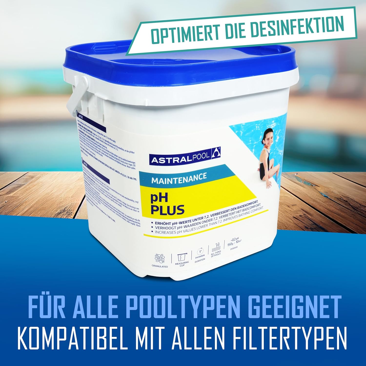 🧼 Zubehör & Pflege – Astral Pool pH Minus and pH Plus Granules Set 10 kg - Optimal pH Value Regulation for Pools - Easy to Use and Top Results – Bild 9