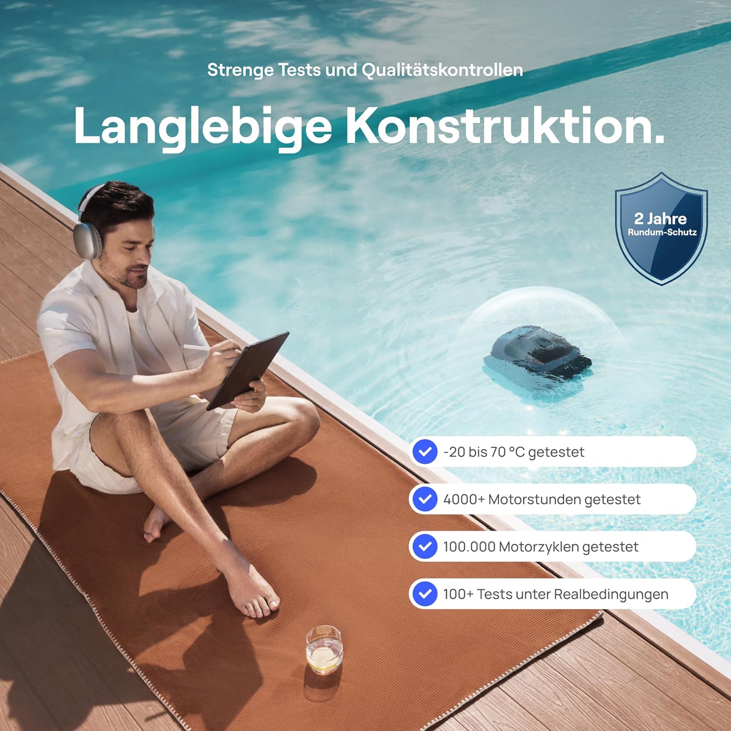 🧼 Zubehör & Pflege – Beatbot Sora 30 Poolroboter Boden und Wand, 25700 LPH Saugleistung, 3-Zonen-Reinigung, intelligentes Parken an der Wasseroberfläche, 5 Stunden Laufzeit, Filterkorb mit 5 L Kapazität, Tiefblau – Bild 8