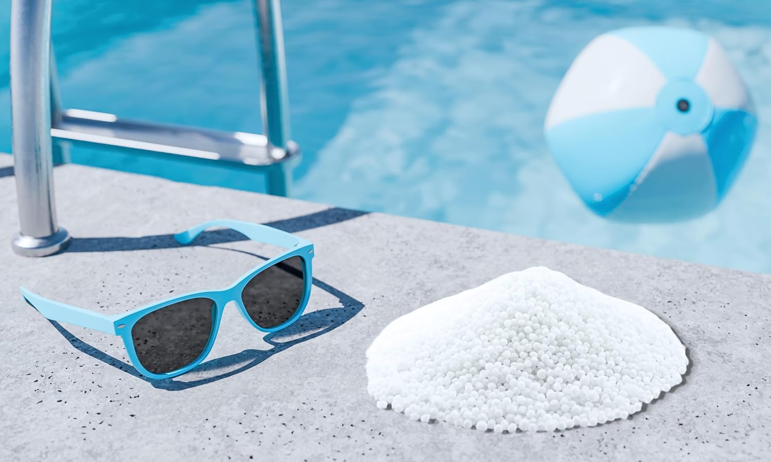 🧼 Zubehör & Pflege – Sillar Shock Chlorine Granules for Pool, Garden Pool, Hot Tub & Swimming Pool - Water Disinfection & Pool Cleaning - 1 kg Granules for Shock Chlorination with Fast Effect - Against Algae & Bacteria – Bild 4